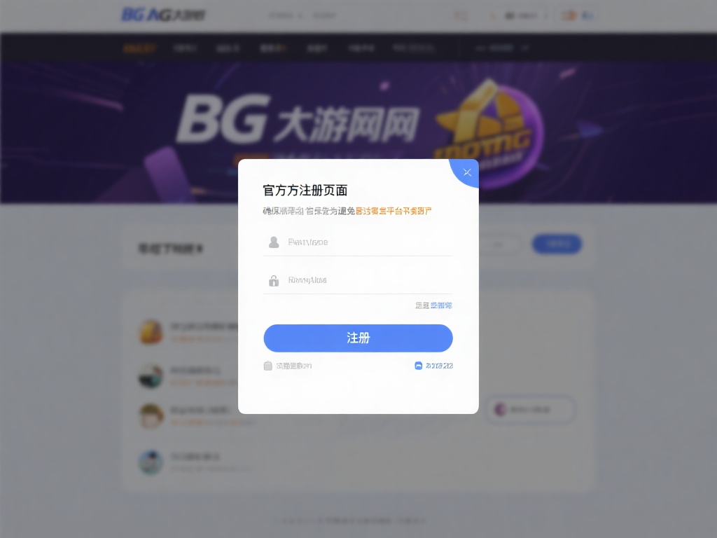 BG大游直营账户注册攻略与详细流程解析 访问官方注册页面
首先,您需要确保访问的是BG大