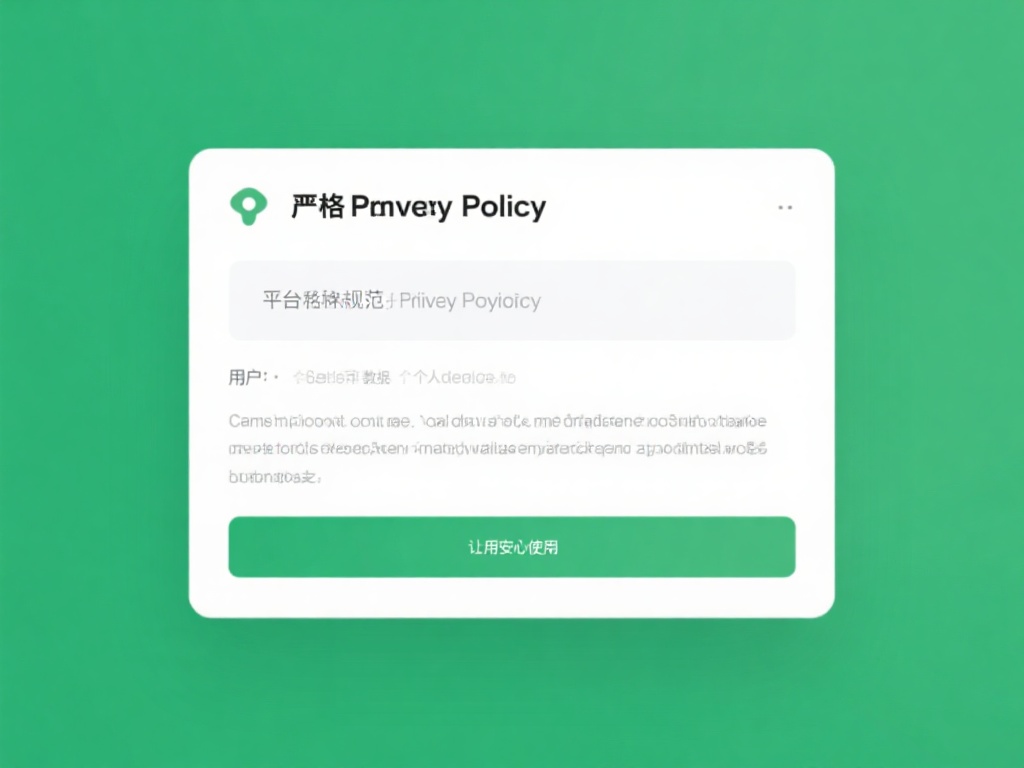 严格的隐私政策
平台设有规范的隐私政策，用户可以