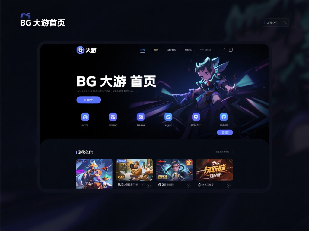 除了丰富的游戏种类，BG大游首页的设计也令人印象深